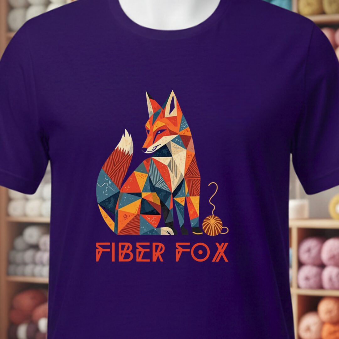 Fiber Fox T-Shirt Purple t-shirt