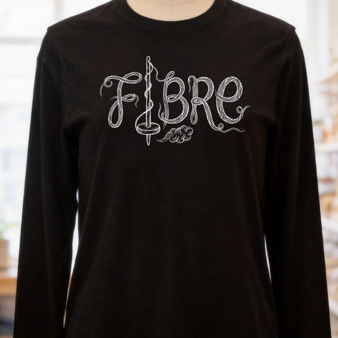 Fibre Text Black Long Sleeve Tee.jpg