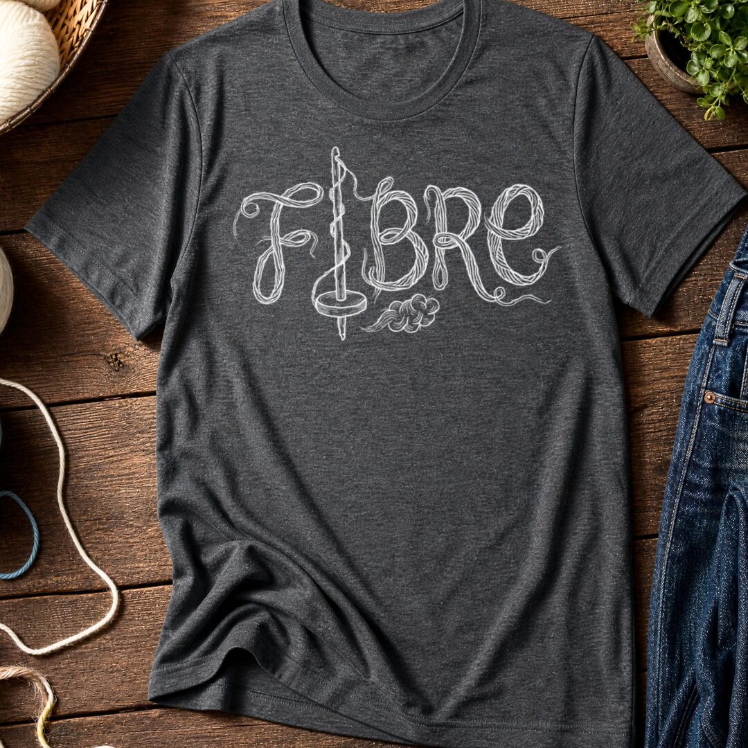 Fibre Text Dark Grey T-Shirt.jpg