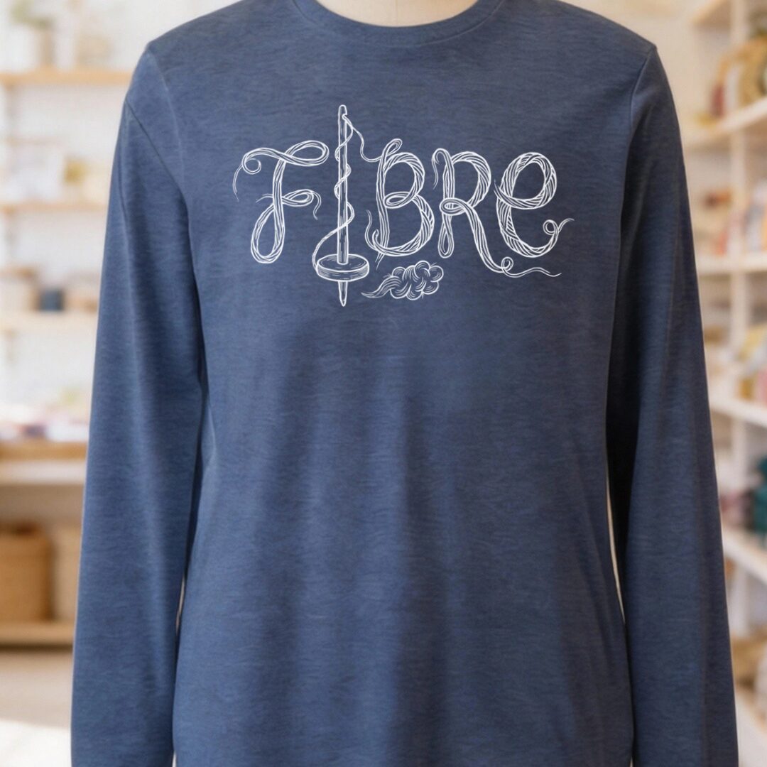 Fibre Text Heather Navy Long Sleeve Tee.jpg
