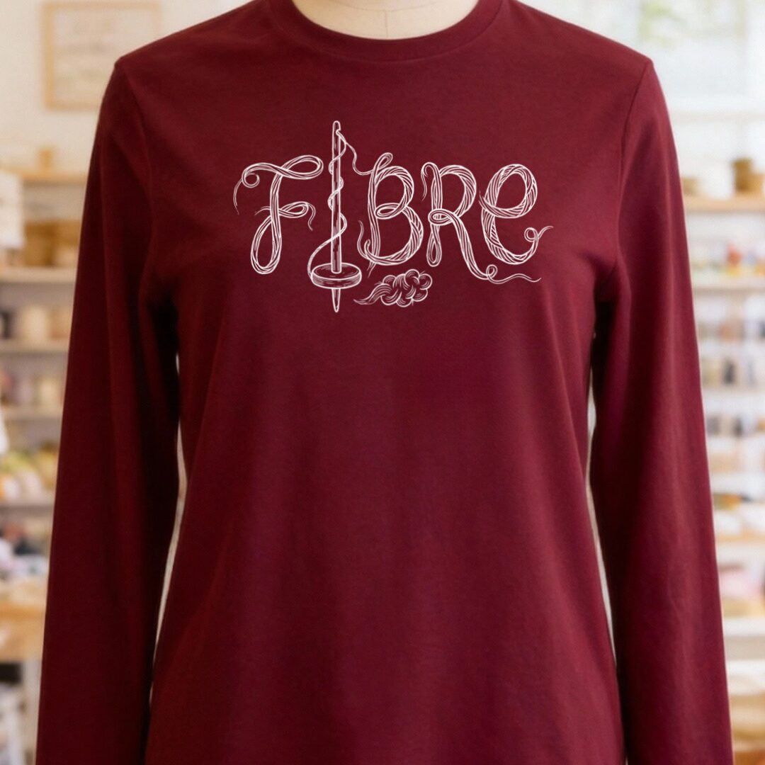 Fibre Text Maroon Long Sleeve Tee.jpg