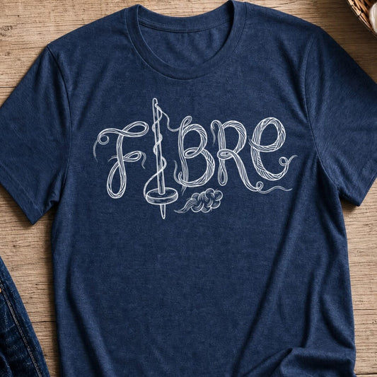 Fibre Text T-Shirt Navy t-shirt