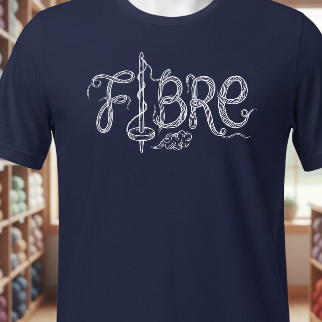 Fibre Text T-Shirt Navy t-shirt