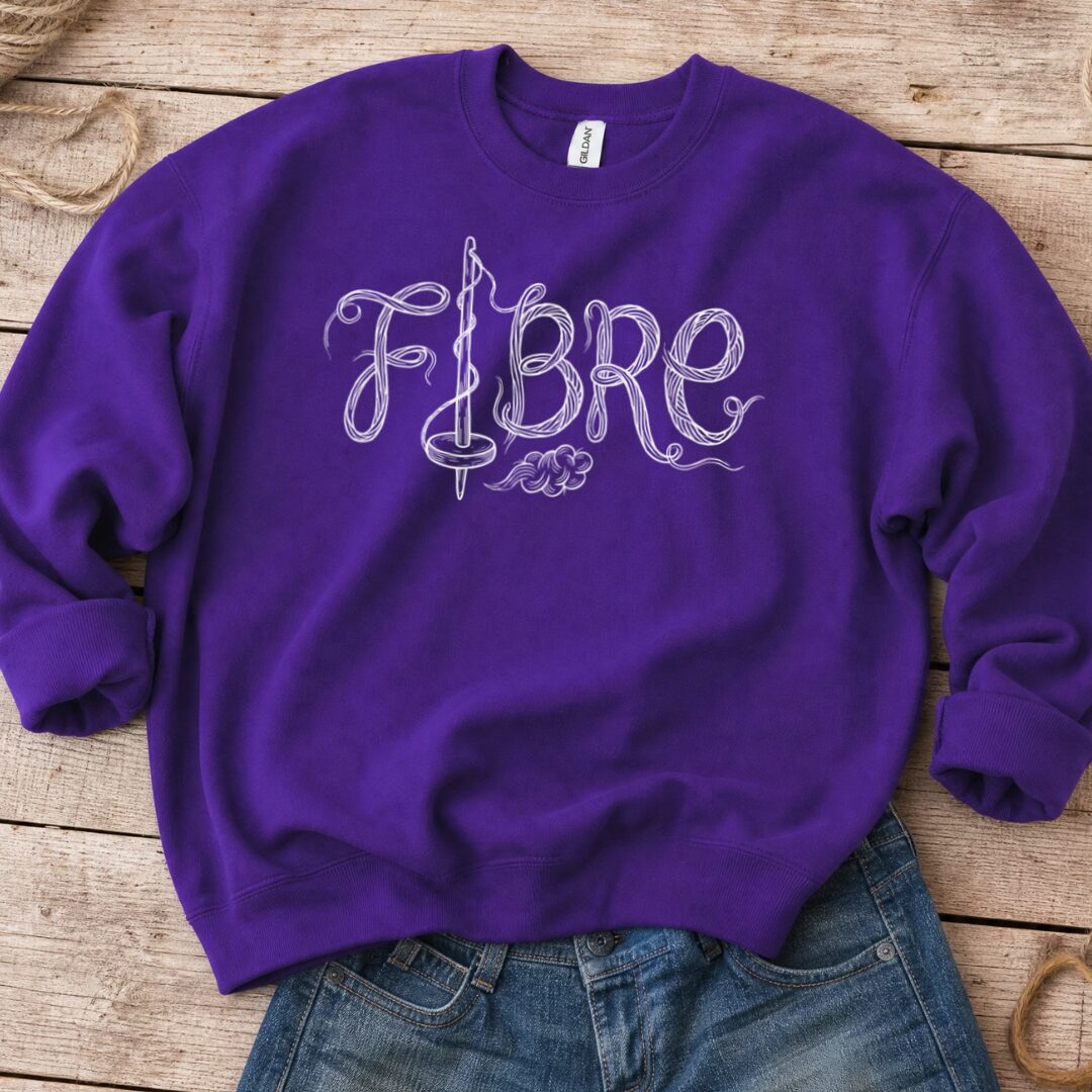 Fibre Text Purple Sweatshirt.jpg