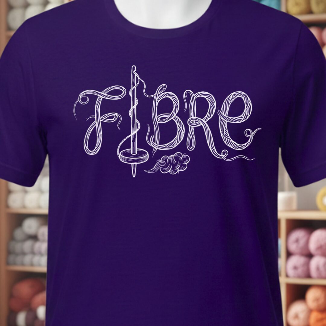 Fibre Text T-Shirt Purple t-shirt