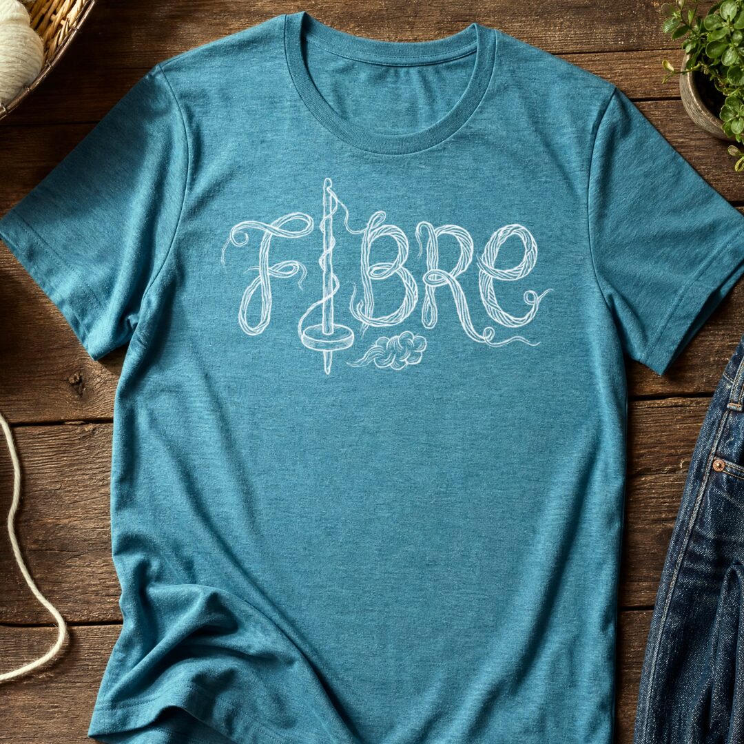 Fibre Text Teal Blue T-Shirt.jpg