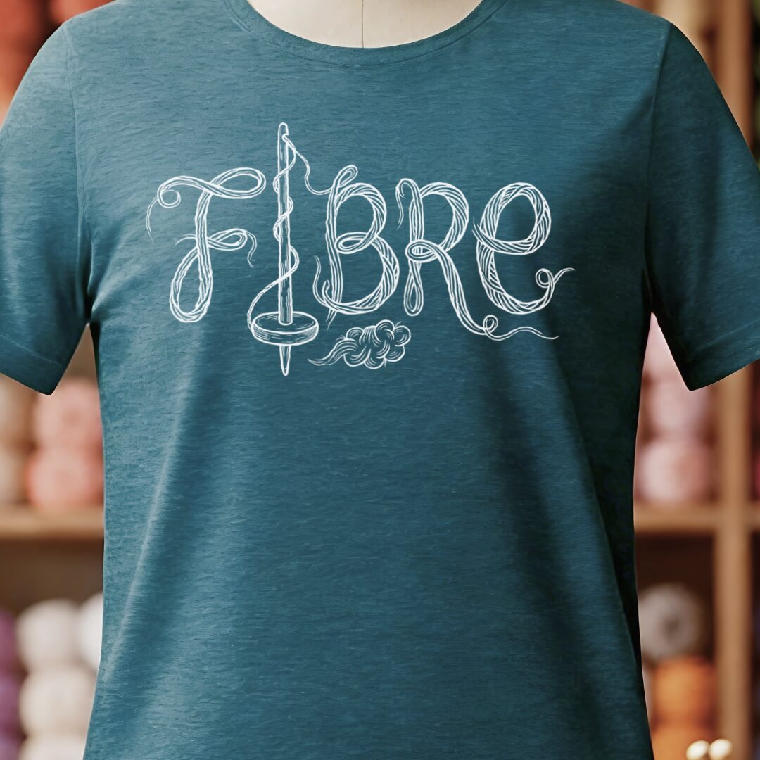 Fibre Text T-Shirt Teal Blue t-shirt