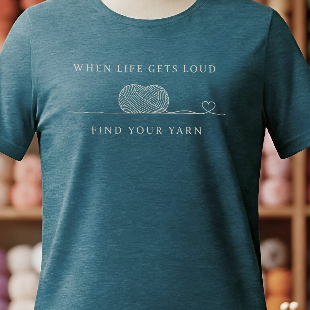 Find Your Yarn Teal Blue T-Shirt.jpg