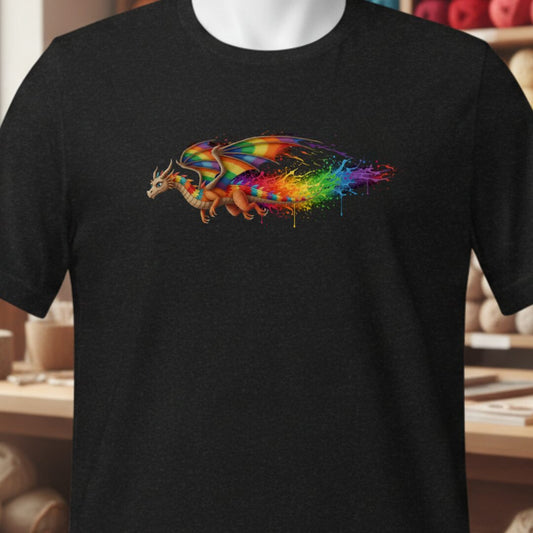 Flight Dragon Dye Splash T-Shirt Black t-shirt