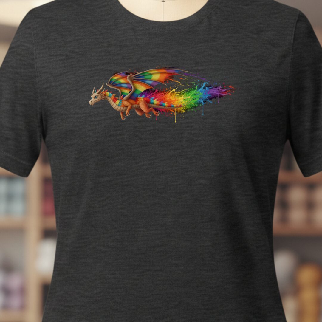 Flight Dragon Dye Splash T-Shirt Dark Grey t-shirt