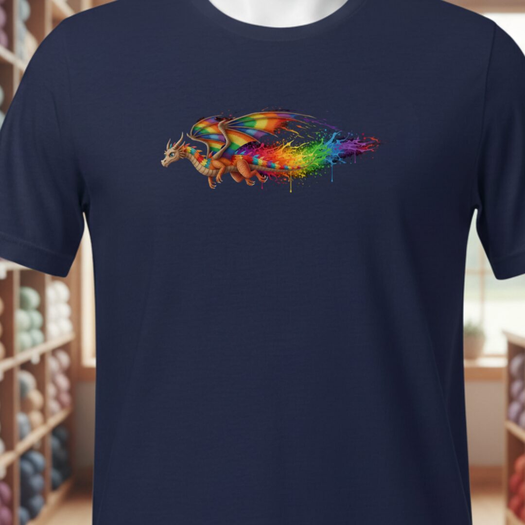 Flight Dragon Dye Splash T-Shirt Navy t-shirt