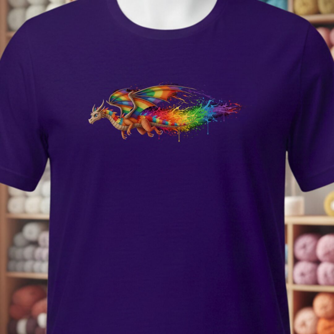 Flight Dragon Dye Splash T-Shirt Purple t-shirt