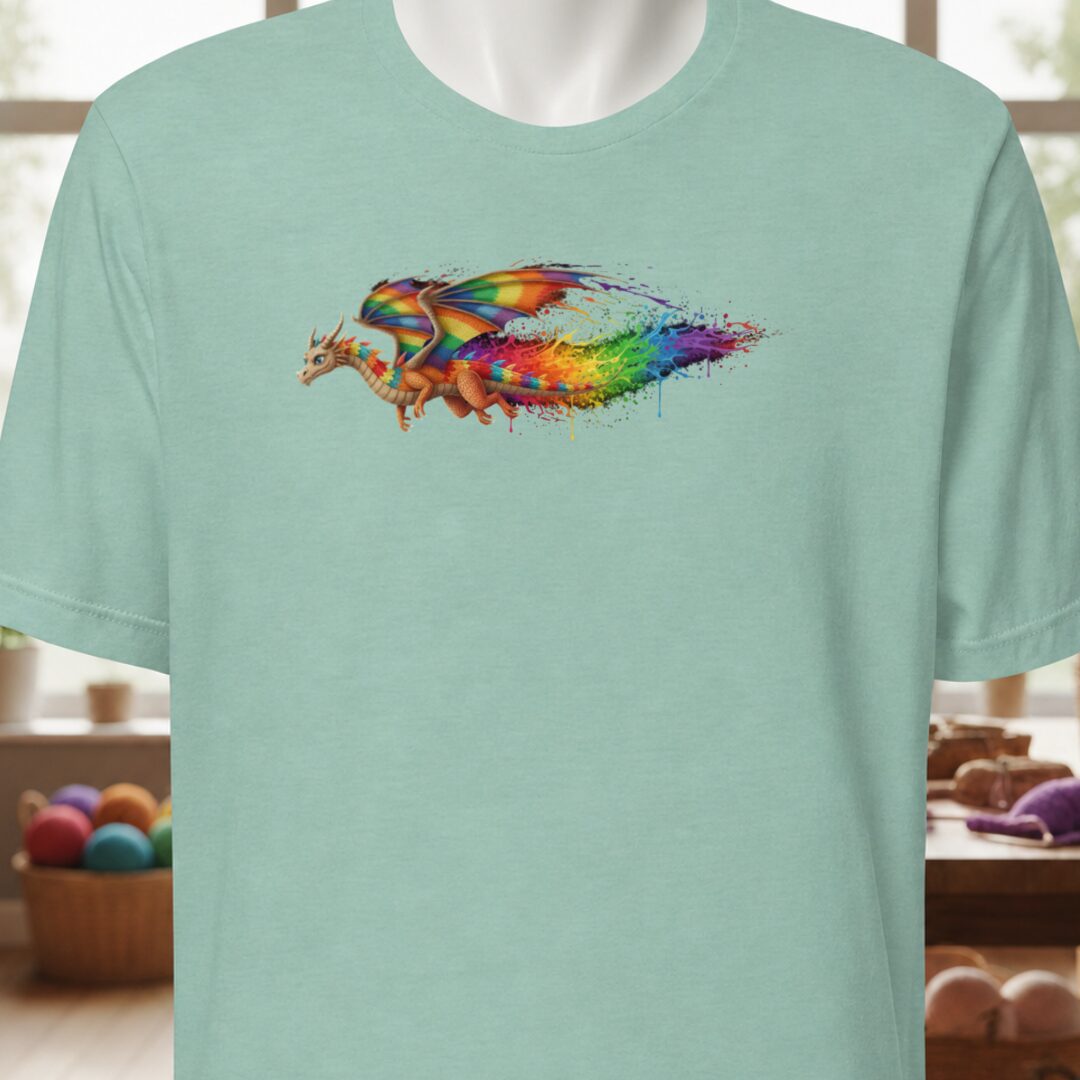 Flight Dragon Dye Splash T-Shirt Sea Breeze t-shirt