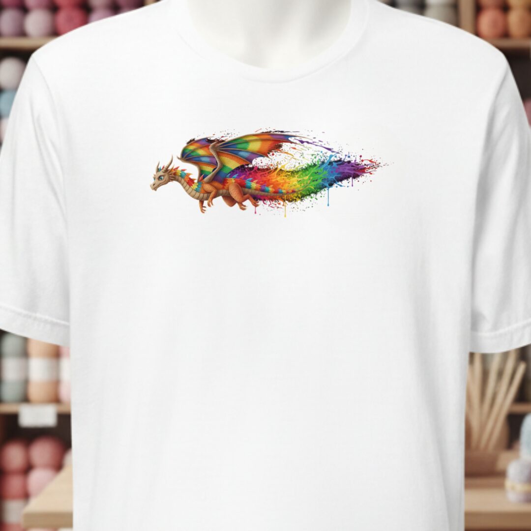 Flight Dragon Dye Splash T-Shirt White t-shirt