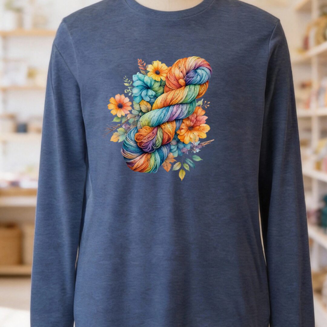 Floral Skein Long Sleeve Tee