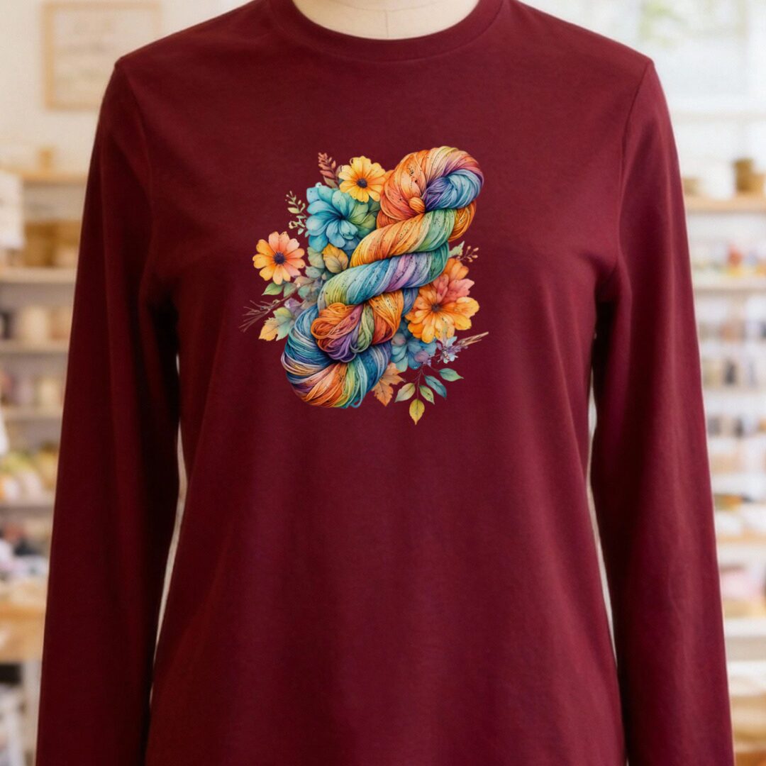 Floral Skein Long Sleeve Tee