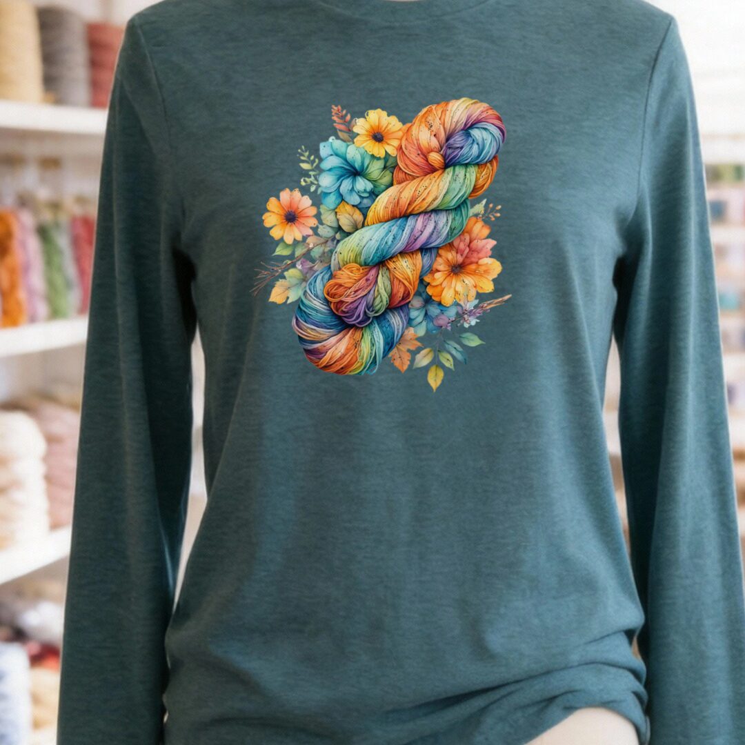 Floral Skein Long Sleeve Tee