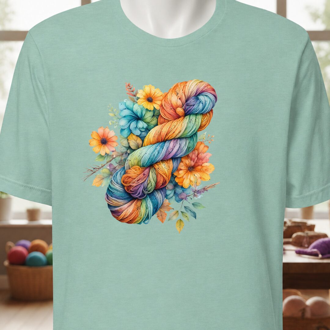 Floral Skein T-Shirt Sea Breeze t-shirt