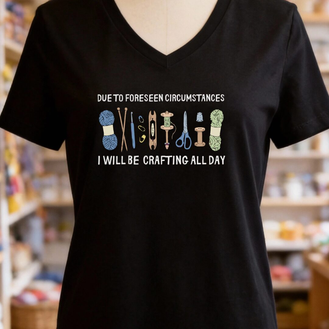 Foreseen V-Neck T-Shirt Black t-shirt