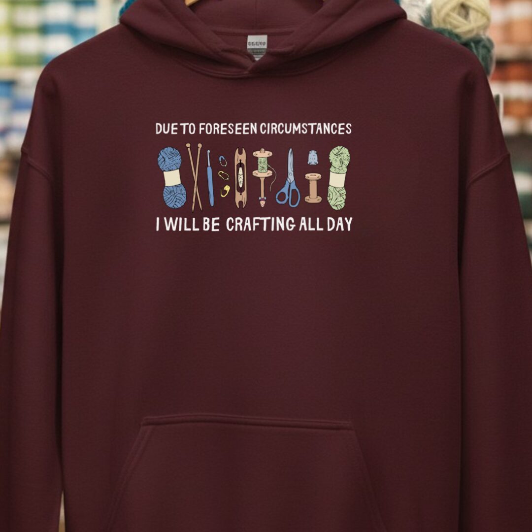 Foreseen Hoodie Maroon t-shirt