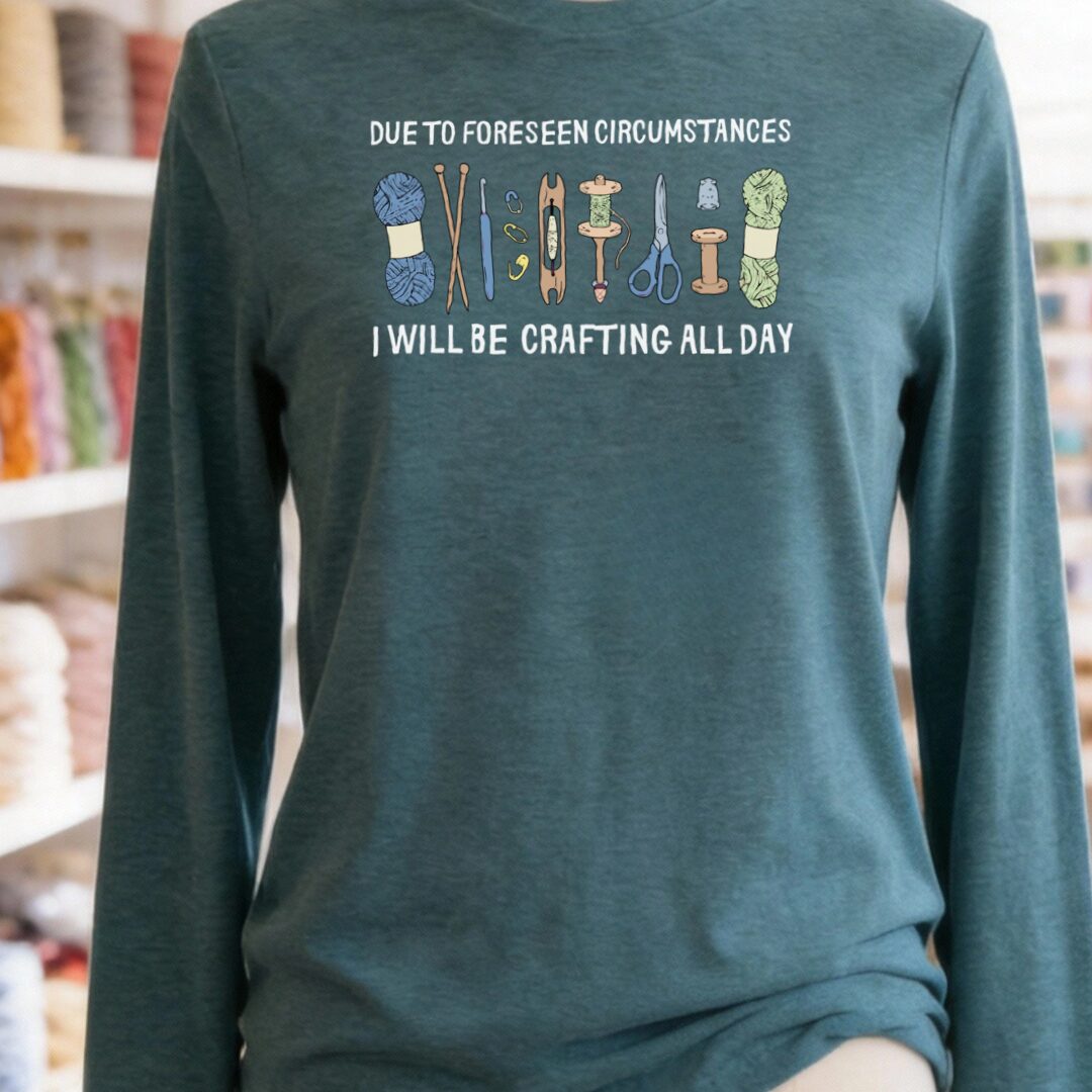 Foreseen Long Sleeve Tee Teal Blue t-shirt