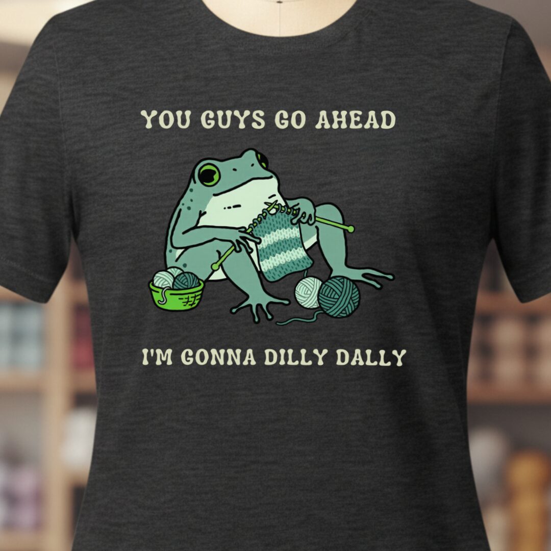 Frog Dilly Dallying T-Shirt Dark Grey t-shirt