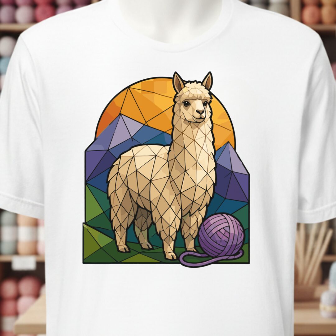 GeoAlpaca T-Shirt White t-shirt