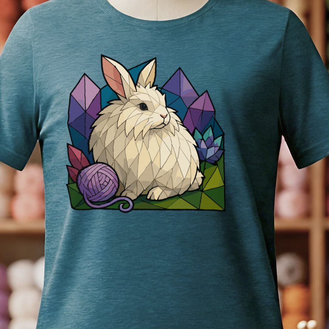 GeoAngora T-Shirt Teal Blue t-shirt