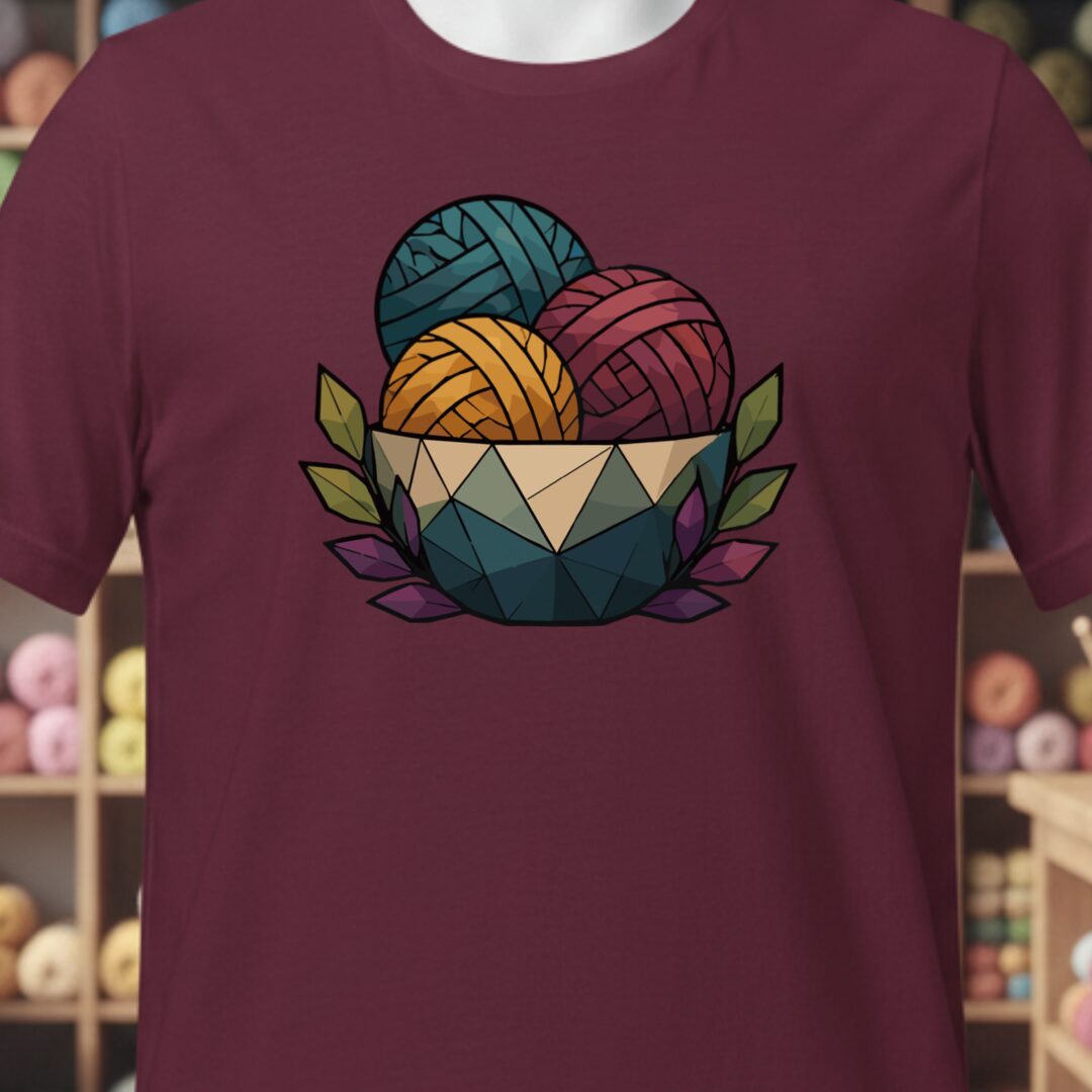 GeoBowl T-Shirt Maroon t-shirt