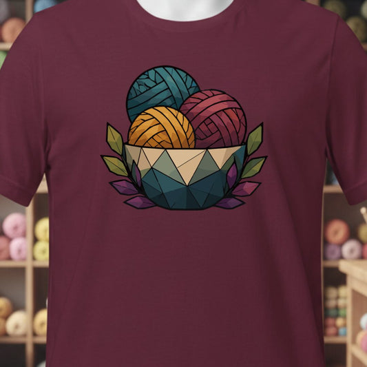 GeoBowl T-Shirt Maroon t-shirt