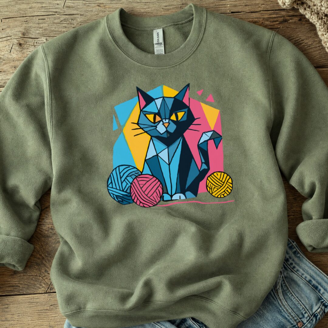 GeoCat Sweatshirt Military Green t-shirt
