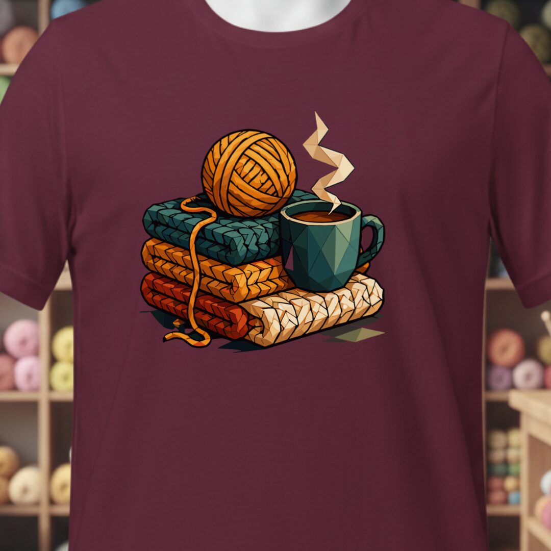 GeoComfort T-Shirt Maroon t-shirt