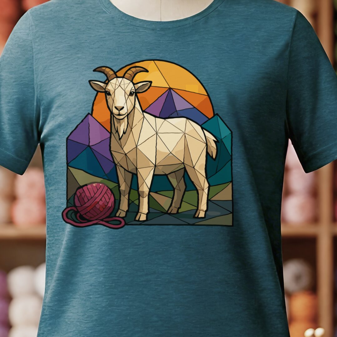 GeoGoat T-Shirt Teal Blue t-shirt