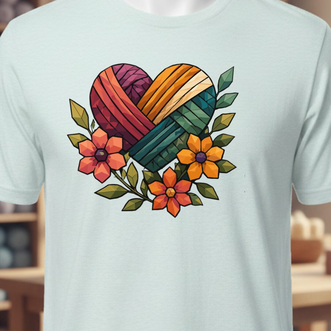 GeoHeart T-Shirt Ice Blue t-shirt