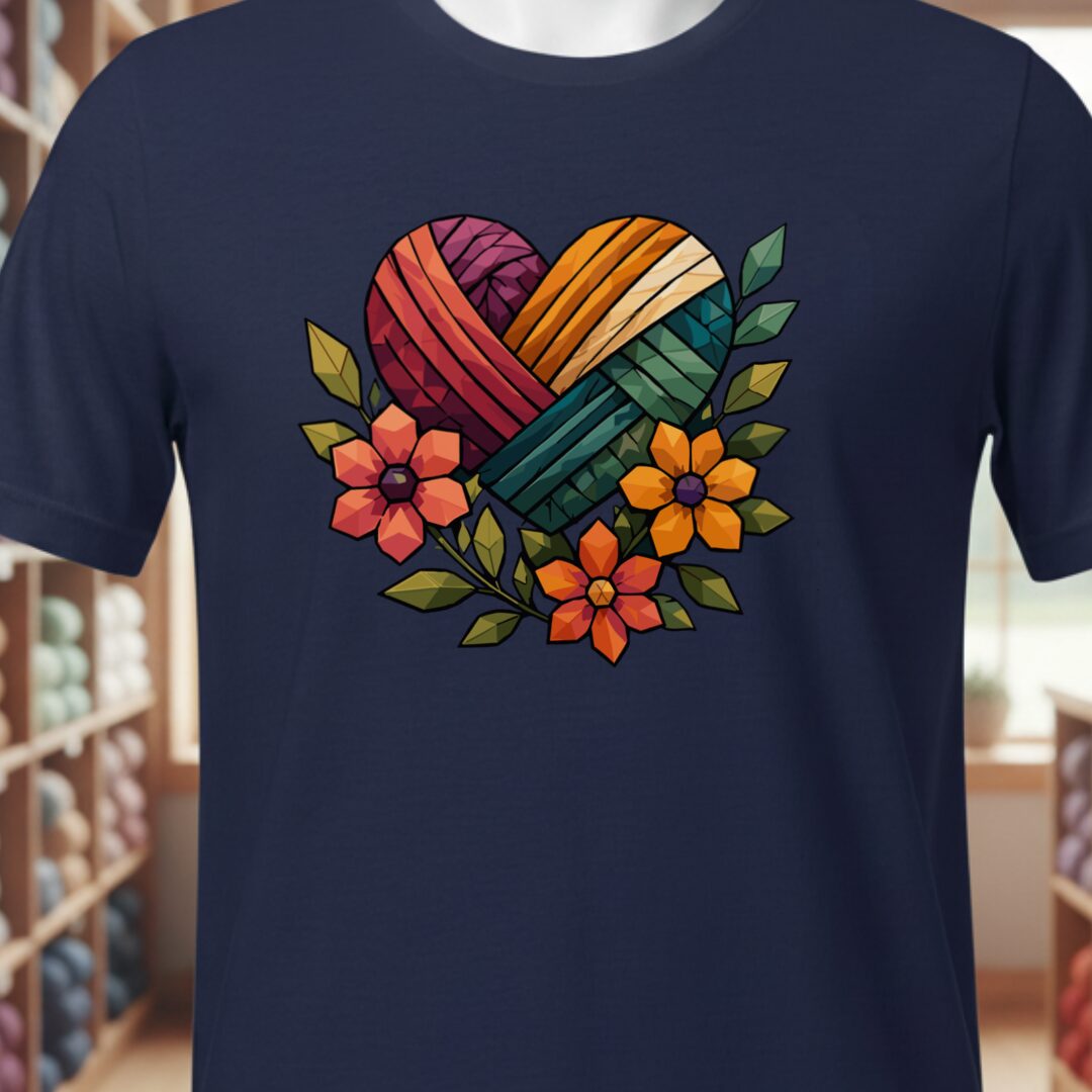 GeoHeart T-Shirt Navy t-shirt