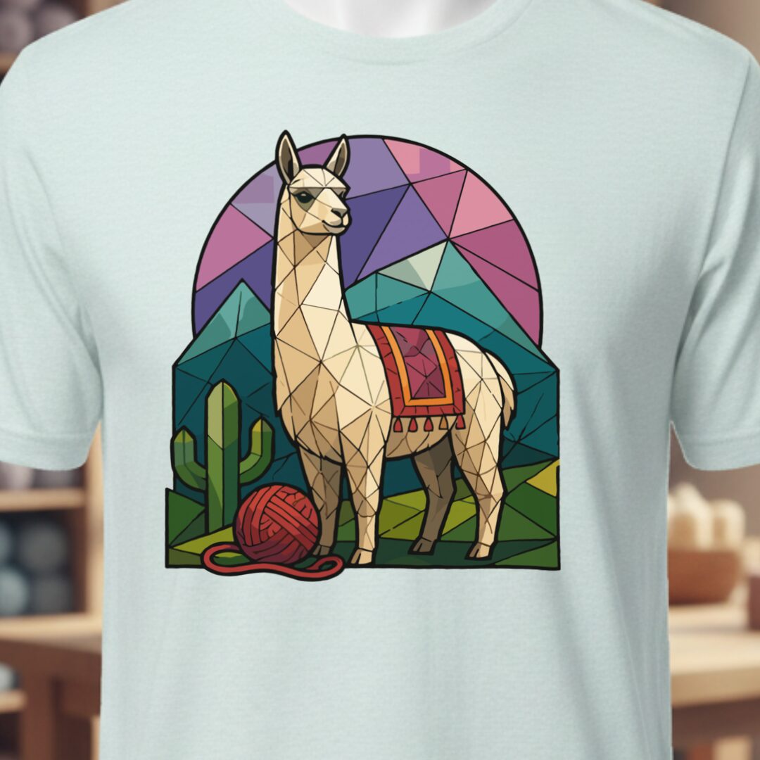GeoLlama T-Shirt Ice Blue t-shirt