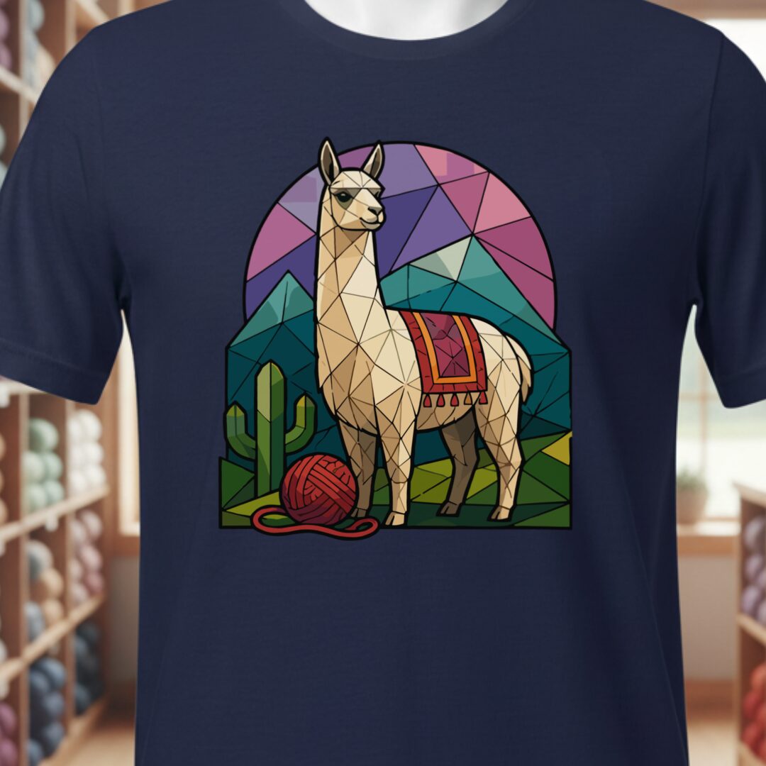 GeoLlama T-Shirt Navy t-shirt