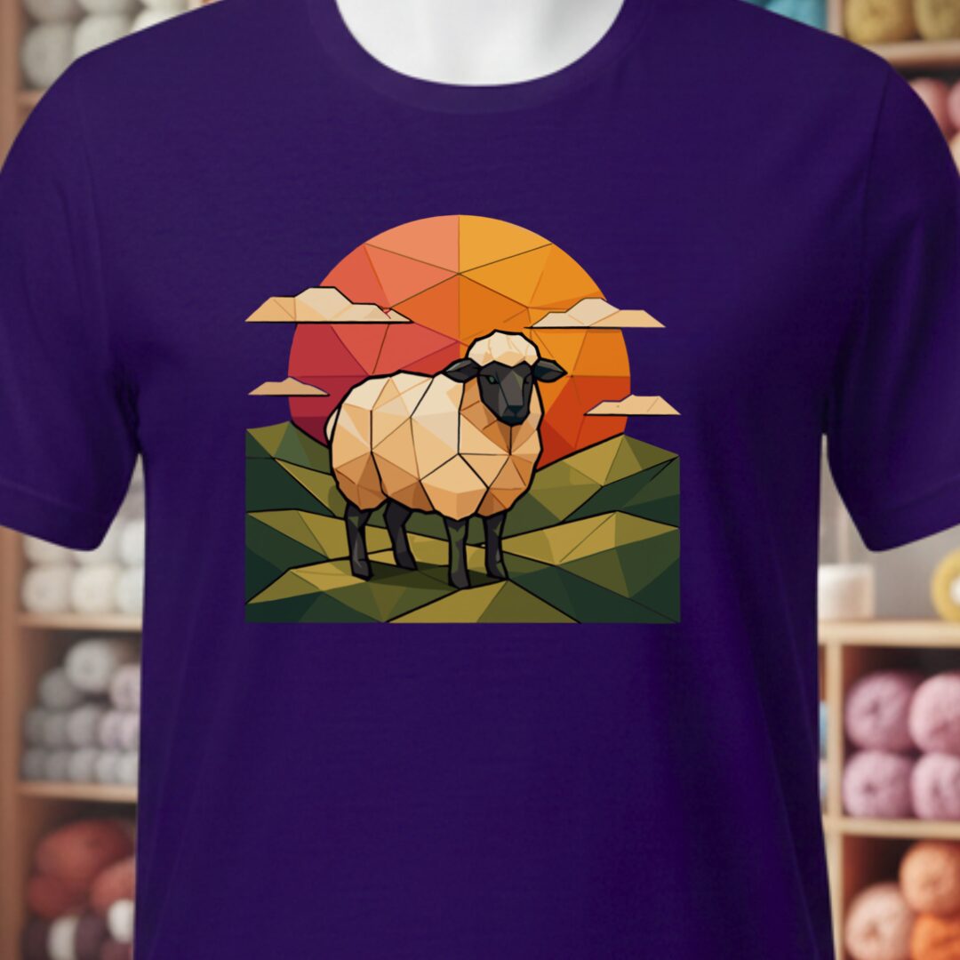 GeoSheep T-Shirt Purple t-shirt