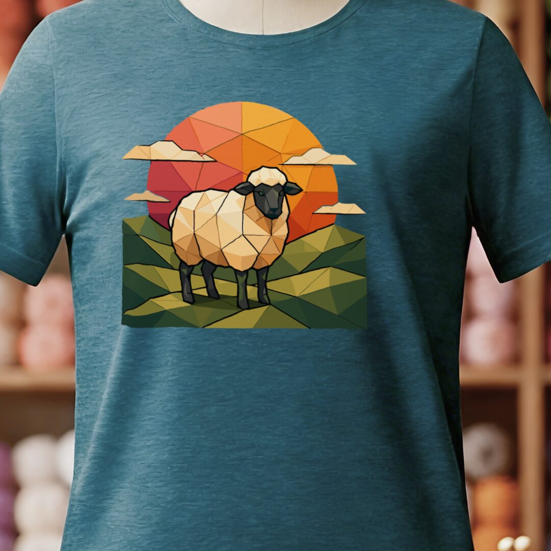 GeoSheep T-Shirt Teal Blue t-shirt
