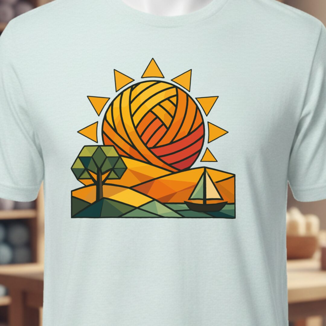 GeoSunrise T-Shirt Ice Blue t-shirt