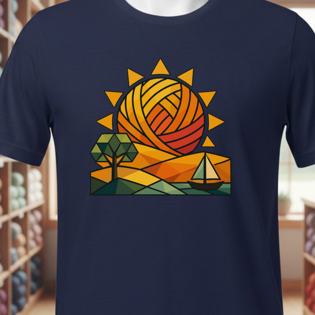 GeoSunrise T-Shirt Navy t-shirt