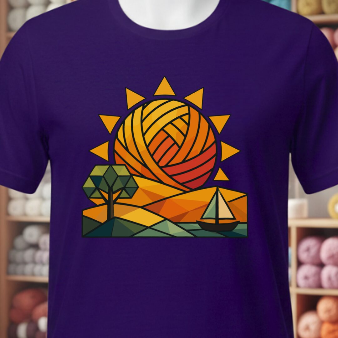 GeoSunrise T-Shirt Purple t-shirt