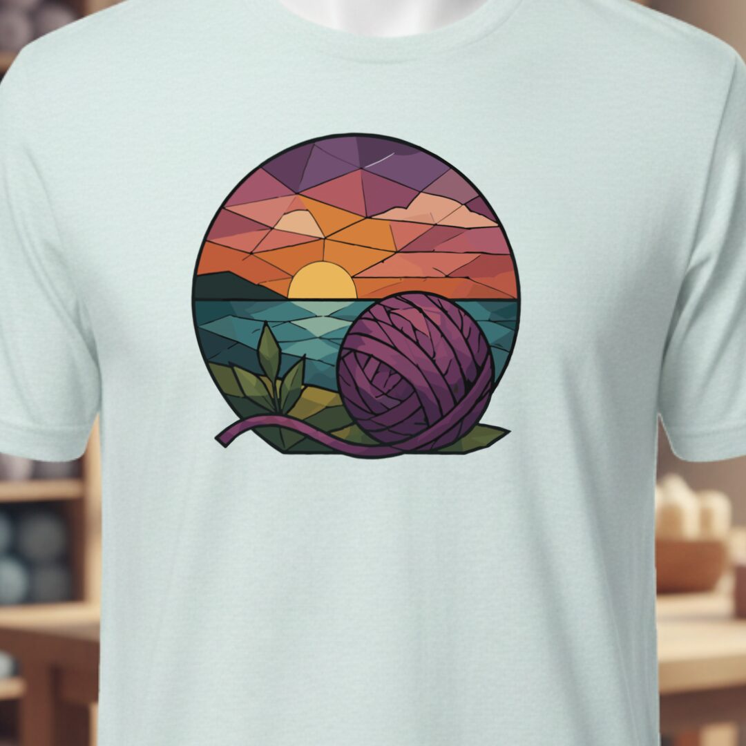 GeoSunset T-Shirt Ice Blue t-shirt