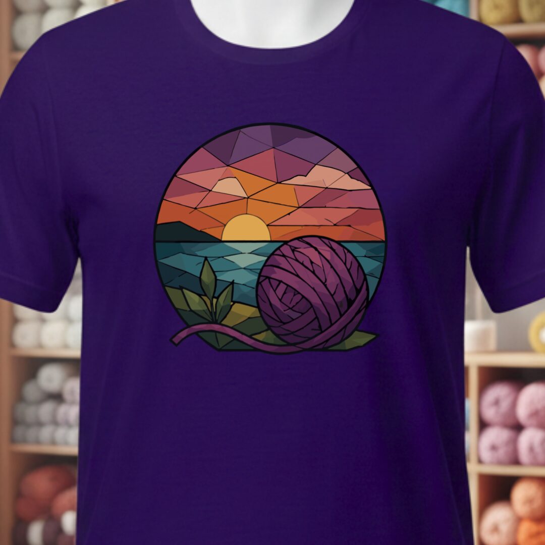 GeoSunset T-Shirt Purple t-shirt