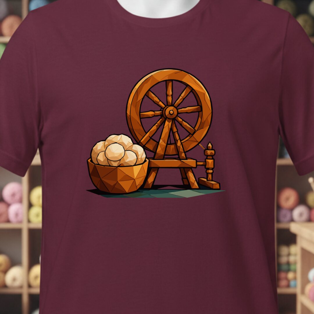 GeoWheel T-Shirt Maroon t-shirt