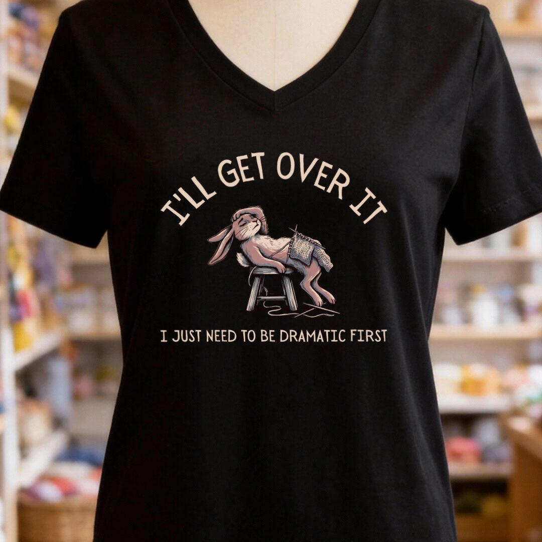 Get Over it Black V Neck.jpg