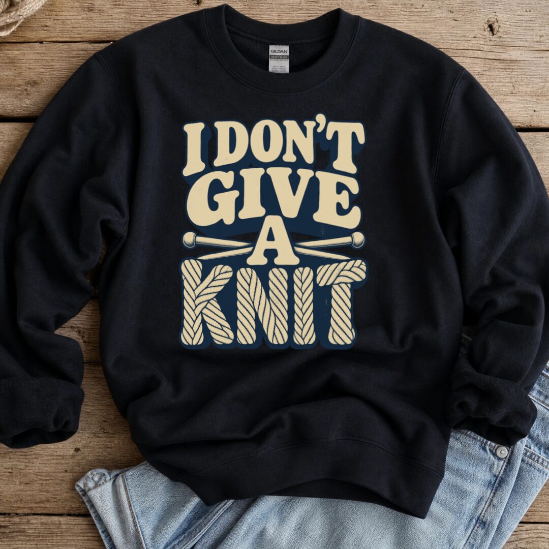 Give A Knit Sweatshirt Black t-shirt
