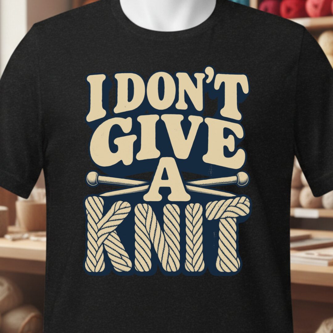 Give A Knit T-Shirt Black t-shirt