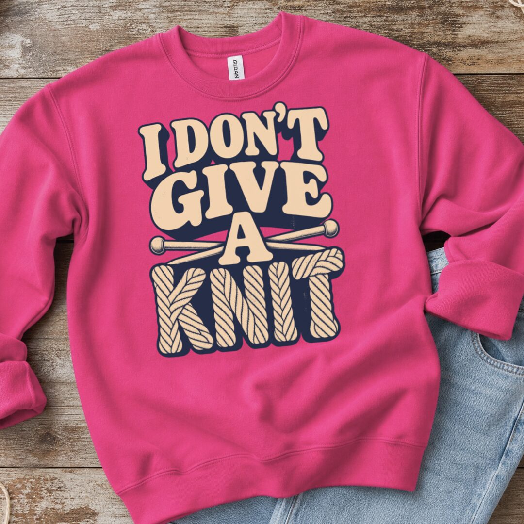 Give A Knit Sweatshirt Bright Pink t-shirt