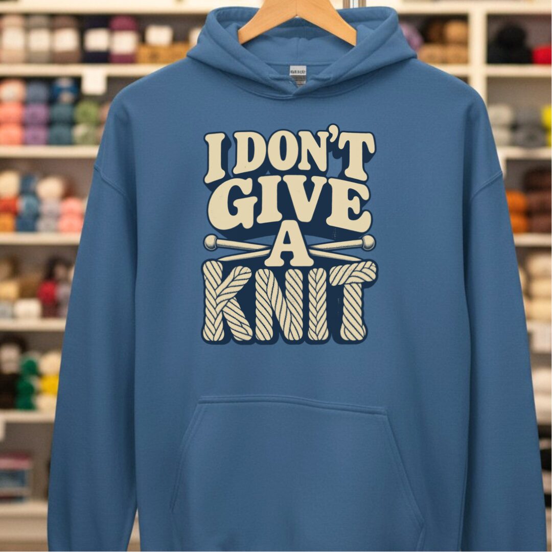 Give A Knit Hoodie Indigo Blue t-shirt